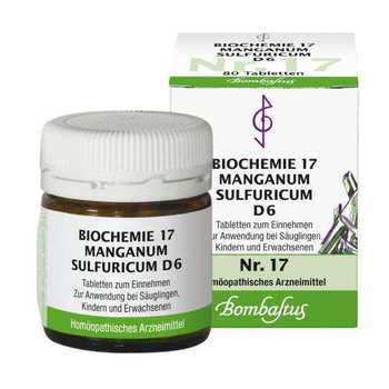 BIOCHEMIE 17 Manganum sulfuricum D 6 Tabletten